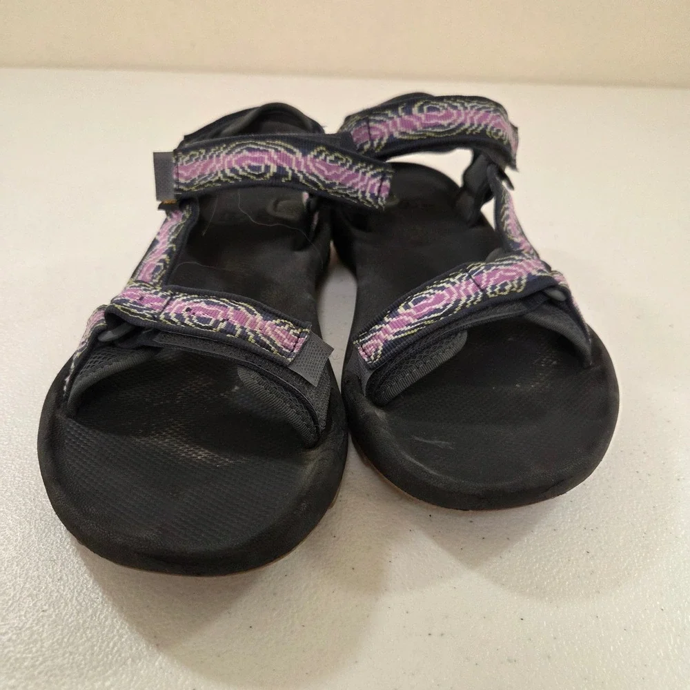 Teva Terra Fi 5 Universal Sandals Mens 9 Womens 11 Black Purple Geometric
